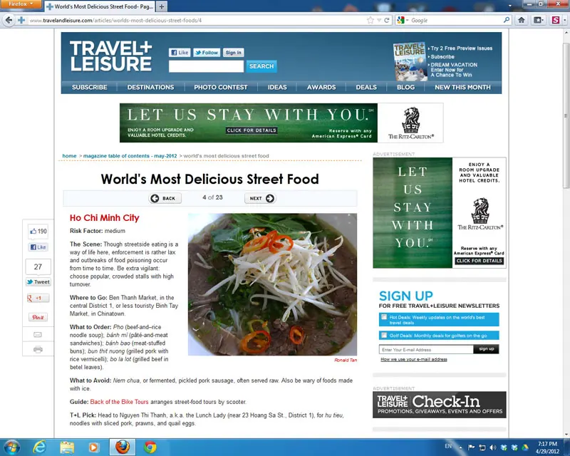Photo Featured – World’s Most Delicious Street Food by Travel + Leisure
